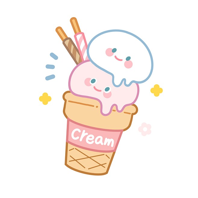 可爱冰淇淋练习