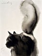 Soo Beng Lim的水彩猫咪 ​​​​