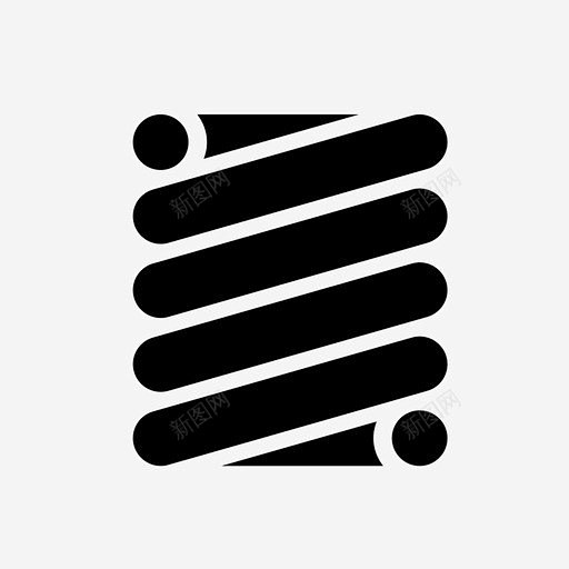 弹簧轻巧扭曲图标 平面电商 创意素材