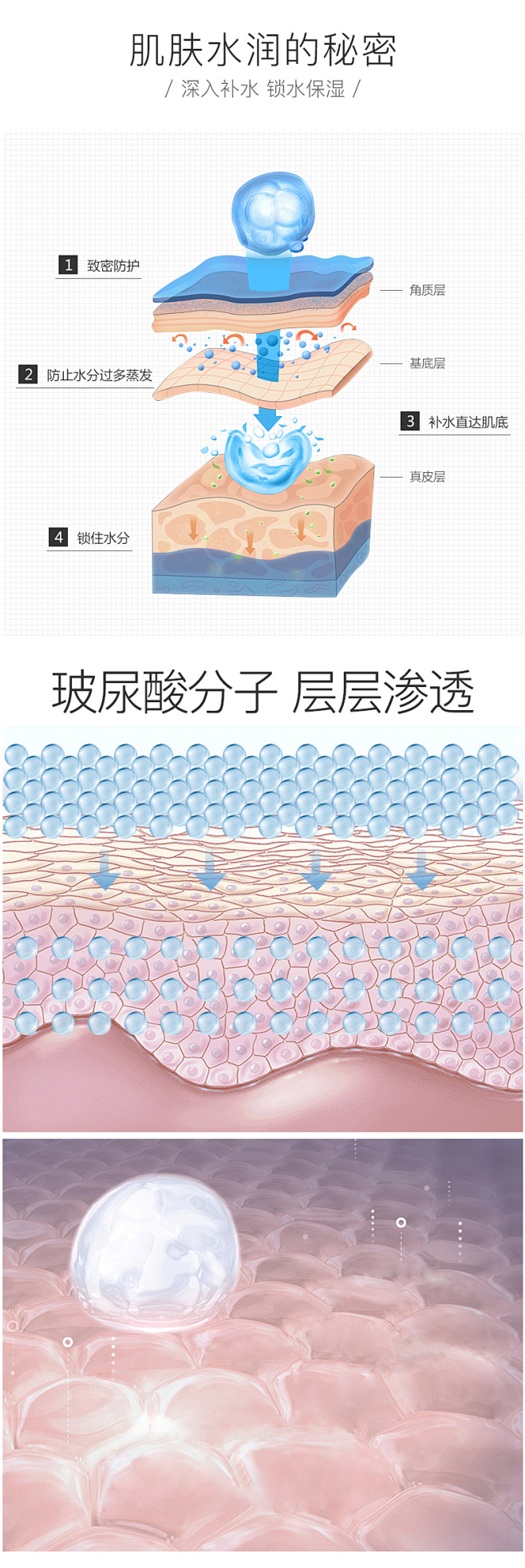 爽肤水女补水保湿收缩毛孔玻尿酸柔肤化妆水...