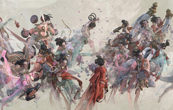 六臂观音巡游图

画师 TE HU