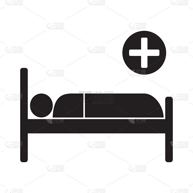 医院病床符号医疗图标