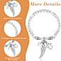 Amazon.com: 15 Pieces Baptism Crystal Angel Bracelet recuerdos de bautizo Christening Angel Rosary Bracelets Angel Wing Pendant Bracelet with Organza Bags Party Favor for Weddings Party Decor bautizo recuerdos : Home & Kitchen