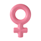 Female symbol 3D Illustration