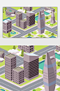 广州城市建筑创意插画-众图网