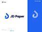 J&D logo, logo design, branding, JD Paper logo