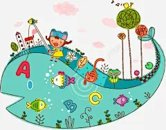 垂钓字母 免费下载 页面网页 平面电商 创意素材