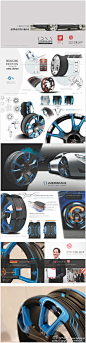 #汽车设计方案# eMembrane概念轮胎设计，2013年红点奖获奖作品。（微信回复“设计方案”获取图片下载）