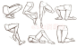 #SAI资源库# 动漫人物腿及腿部弯曲的绘画设计思路，自己拿去练习，转需~