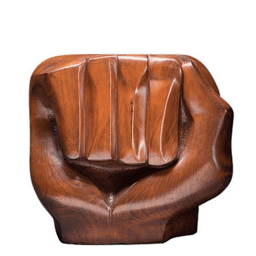 Clenched Fist Wooden...