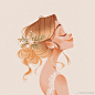 插画#儿童插画# 国外插画师Karoline Pietrowski笔下的美人儿 ​​​​