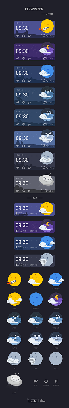 丘大叔搞设计采集到UI/UX 天气预报