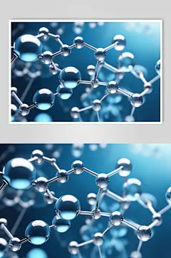 AI数字艺术医美液体泡泡分子3d医疗模型