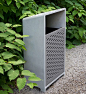 BEVEL Receptacle SL | SITU Urban Elements. Love this side loading design: 