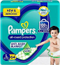 a box of pampers all - round protection diaper pants for boys and girls