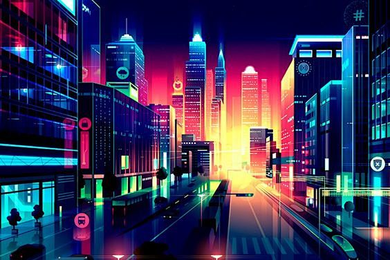 城市和灯光 -  Romain Trys...