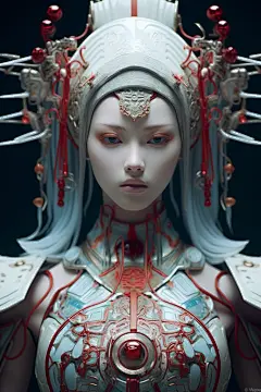 未来风机甲赛博朋克式国潮人物图片