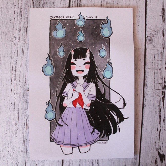 妖怪少女系列插画 | 智利插画师 Pau...