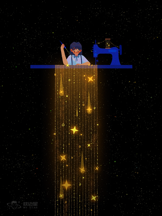 《编织星河的少女》_br__br_她的纤...