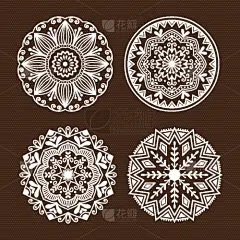 模板,乱画,轮廓,华丽的,复杂,花,设计,装饰