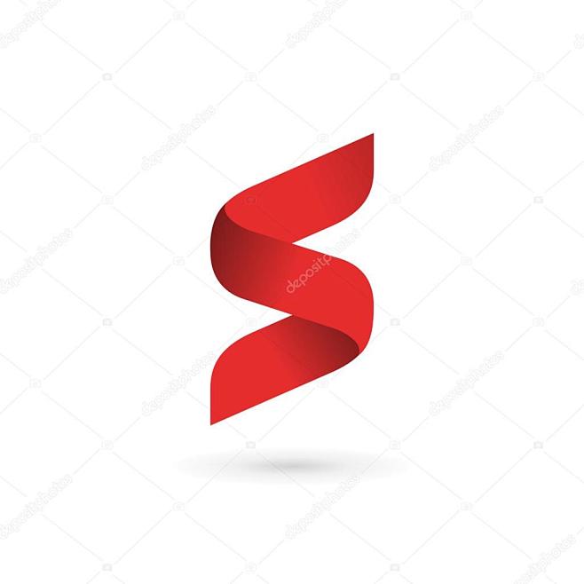 字母s标志图标设计模板元素