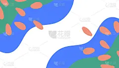 抽象裸棕粉彩米色软粉彩有机背景与花，刷子和液体形状。用于网页设计，社交媒体帖子，横幅，名片，邀请，打