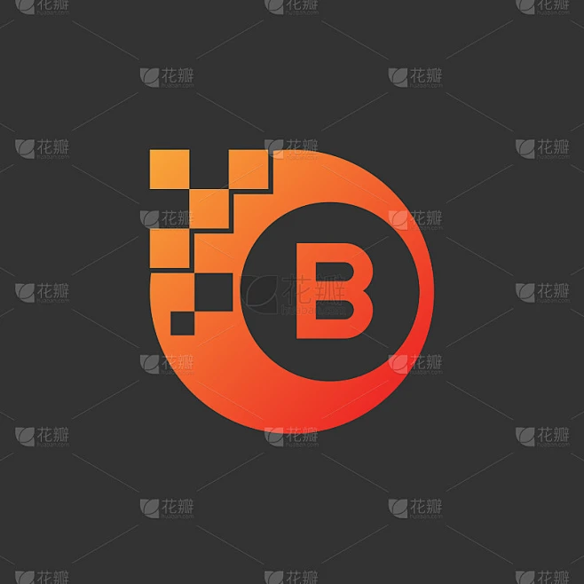 数字首字母B图标设计素材-花瓣网