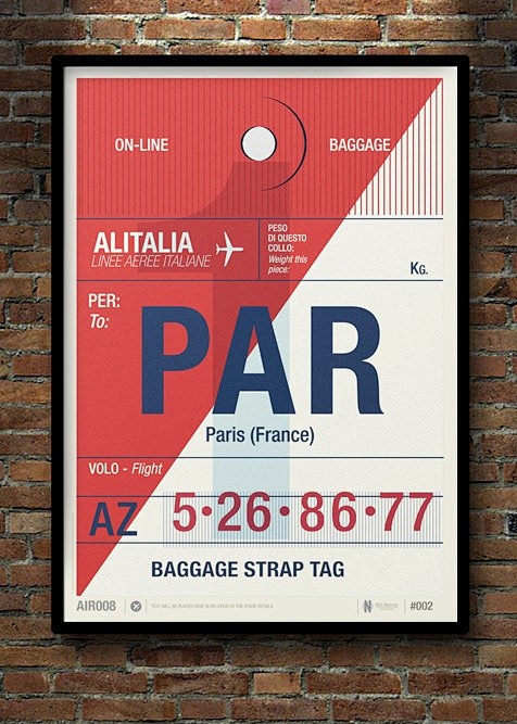 Flight Tag Prints by...