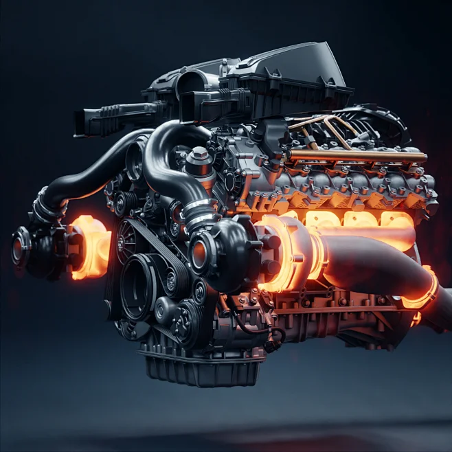 assembly automotive car engine Engineering HardSurface industrial ...