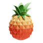 Pineapple 3D Illustration