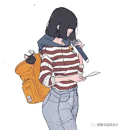 插画丨个性美腻的小姐姐来了！随意不羁的时尚感满满！ : 60万插画师共同关注→插画与品牌设计