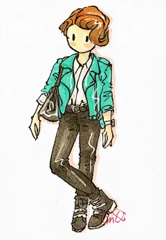 Fashion diary 手账简笔画 
#手绘##简笔画##时尚插画# 
工具:马克笔 樱花针管笔 
By: 岩启Mango 
曾用名：Yanqi