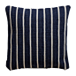 Navy Striped Wool Pillow - Ethan Allen US