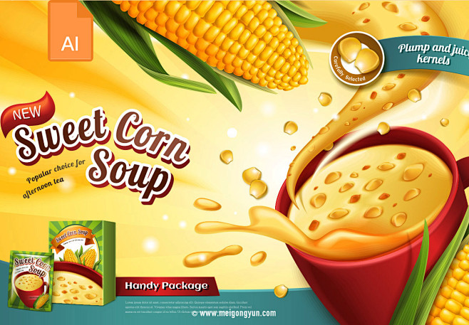 [美工云]Corn-soup-Ads速食...