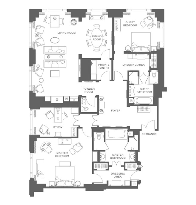 Hotel Suites in Down...