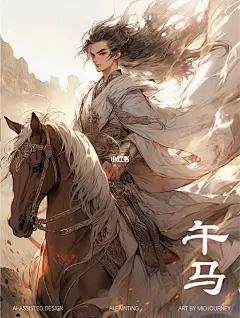 国风壁纸 | 十二生肖之午马