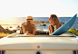 Photograph Women relaxing in convertible on beach by Gable Denims on 500px