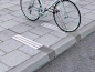 这不是一个障碍，在不使用时停放自行车的自行车停车场。