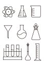 化学仪器瓶烧杯漏斗烧瓶试管架量筒 化学元素
