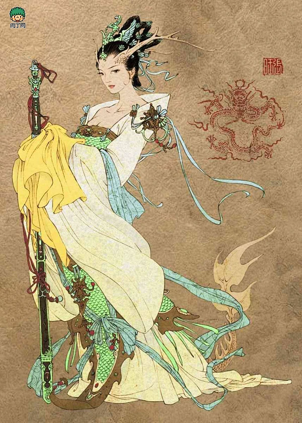中国古代神话年画（一）-花瓣网