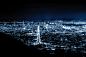 General 7360x4912 cityscape San Francisco lights night Ernest Karchmit aerial view city USA