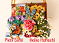 Felt embroidery bag　～The Secret Garden～ フェルト刺繍のバッグ　～秘密の花園～ by PieniSieni1