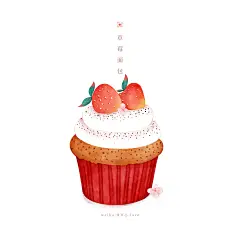 幸福就是甜品的味道;每一道甜品都有一个故事_张可心插画__插画师作品_涂鸦王国gracg.com