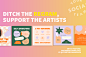 Artist Feature - Canva Templates for Instagram by @courtneyahndesign — Your Social Team : Artist Feature: Instagram Templates by @courtneyahndesign  Show your support for artists and social justice with this beautiful set by our latest featured artist, @c