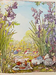 小满的插画分享
【野蔷薇村的故事】温暖又可爱的画面，尤其喜欢他们的房子和餐具 #插画##手绘##儿童插画# ​​​​