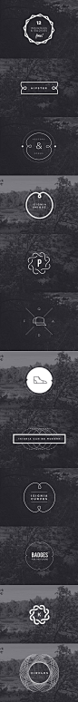 FREE HIPSTER INSIGNIAS & BADGES VECTOR & PSD on Behance: 