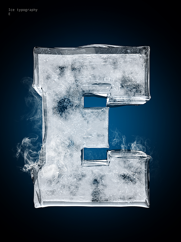Ice typography on Be...