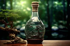 华贵酒杯酒水酒瓶白酒清酒图片摄影图