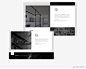 #网页设计# 高档的黑白风格网页设计作品 @微博设计美学 ​​​​
