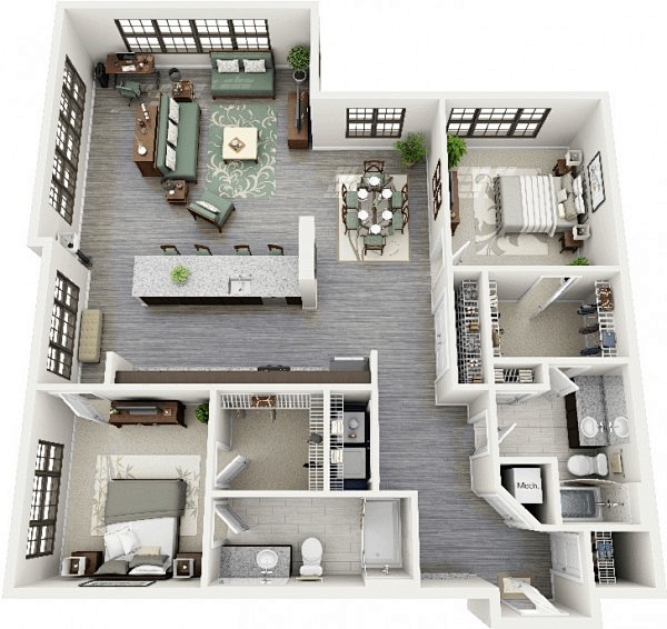 2 Bedroom Apartment/...